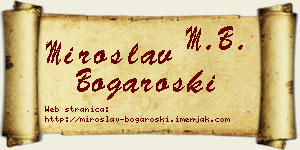 Miroslav Bogaroški vizit kartica